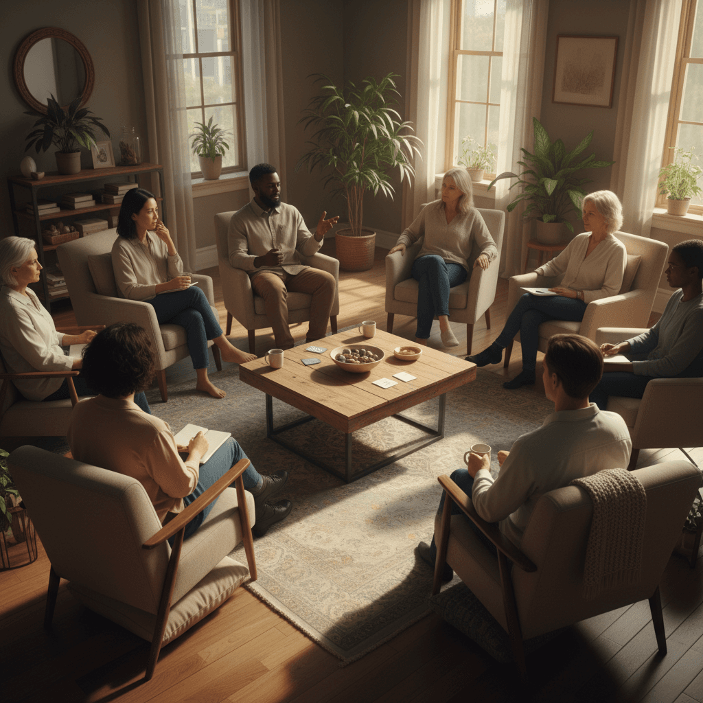 Group wellness and personal growth workshop